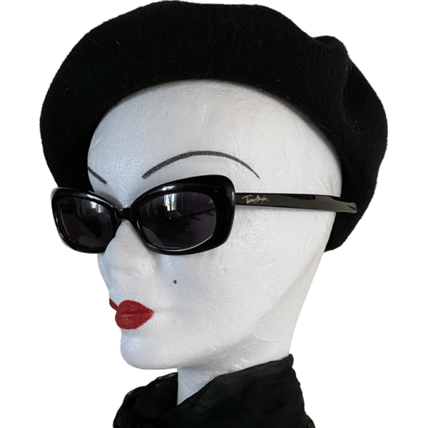 Vintage 80s Black Thierry Mugler sunglasses - Image 4