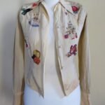 Vintage 40s Woman Blouse Art Originals of California  size XS/S