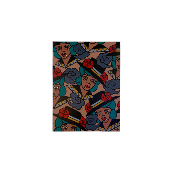 Acrylic painting "Les fumeuses"