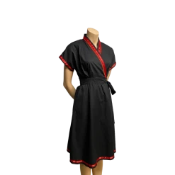 Black and  Red Kimono dress , size S