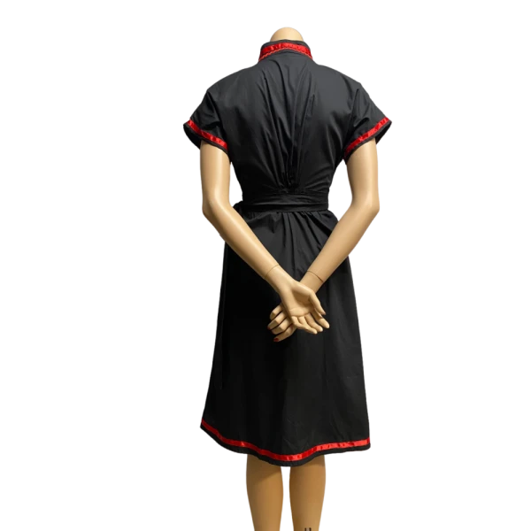 Black and  Red Kimono dress , size S - Image 6