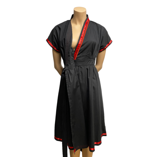 Black and Red Kimono dress , size S - Image 3