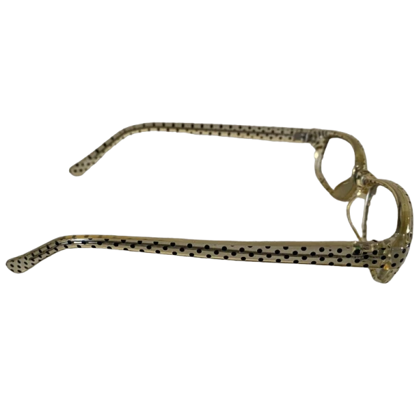 Vintage 80s/90s eyeglasses transparent with black dots - Image 6