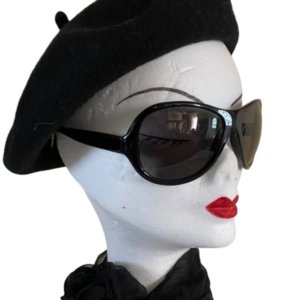 Vintage 90s  Black Mosquito Sunglasses - Image 2