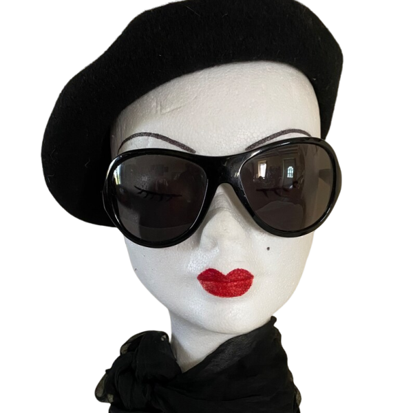 Vintage 90s Black Mosquito Sunglasses - Image 3