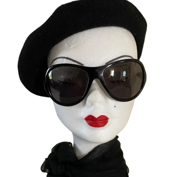 Vintage 90s  Black Mosquito Sunglasses