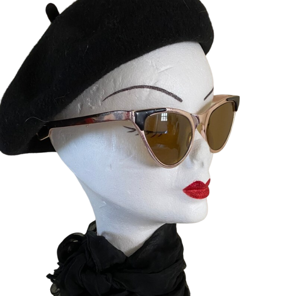 Vintage 80s Pink Metalic Sunglasses - Image 10