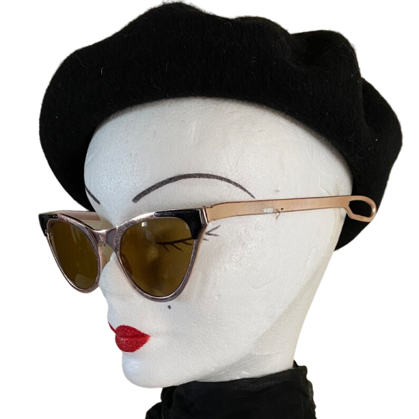 Vintage 80s Pink Metalic Sunglasses - Image 3