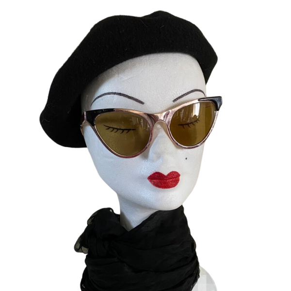 Vintage 80s Pink Metalic Sunglasses - Image 8