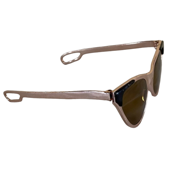 Vintage 80s Pink Metalic Sunglasses - Image 7
