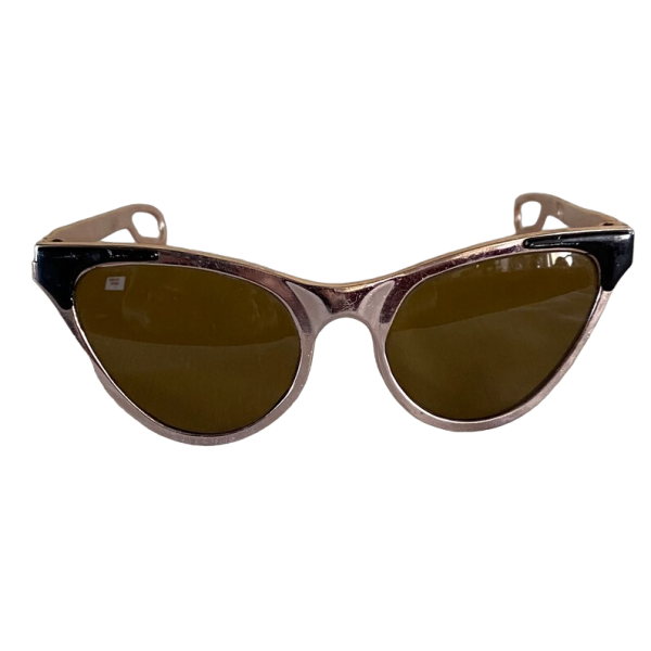 Vintage 80s Pink Metalic Sunglasses - Image 6