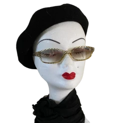 Vintage 80s/90s eyeglasses transparent with black dots