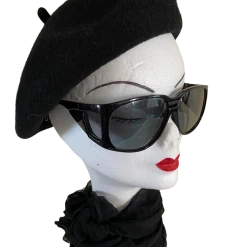 Vintage 90s Big Black  Sunglasses