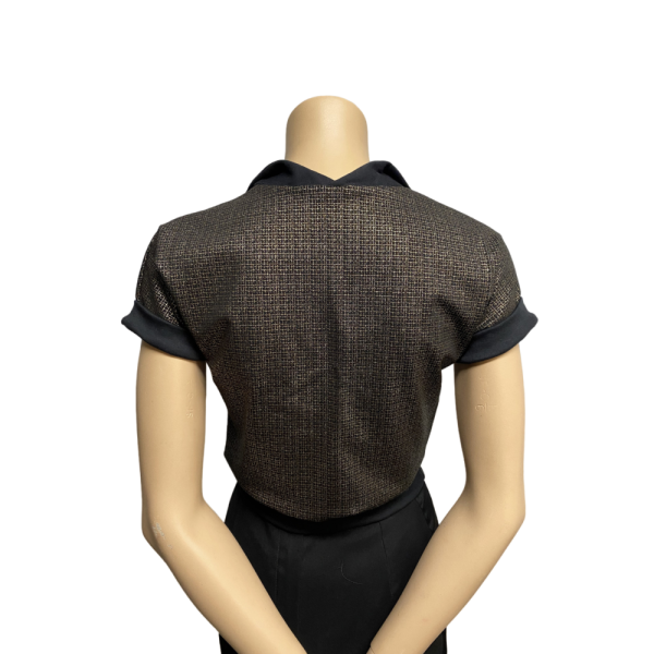 Gold and Black Woman polo size S/M - Image 4