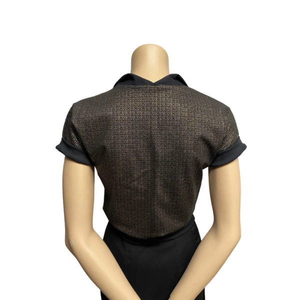 Gold and Black Woman polo size S/M - Image 4