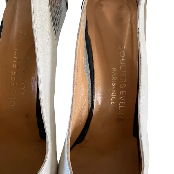 Vintage 90s White and Black shoes size 39/40 EU - Image 7