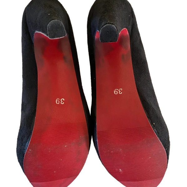 Black Suede Pump shoes size 39 FR - Image 9