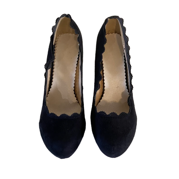 Black Suede Pump shoes size 39 FR - Image 10