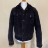 Men Vintage Jacket Black Corduroy