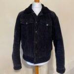 Men Vintage Jacket Black Corduroy