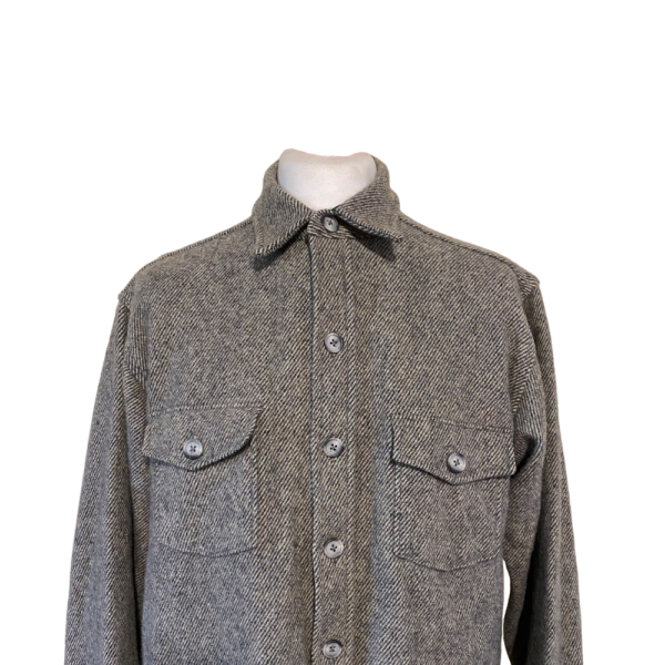 Men Vintage Wool shirt size L/XL - Image 2