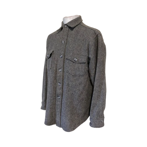 Men Vintage Wool shirt size L/XL - Image 3