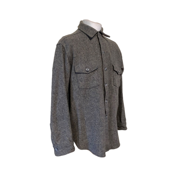 Men Vintage Wool shirt size L/XL - Image 4