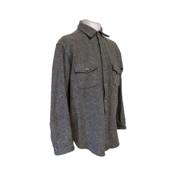 Men Vintage Wool shirt size L/XL - Image 4