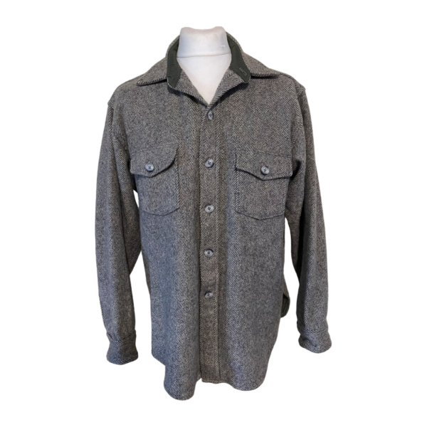 Men Vintage Wool shirt size L/XL - Image 6