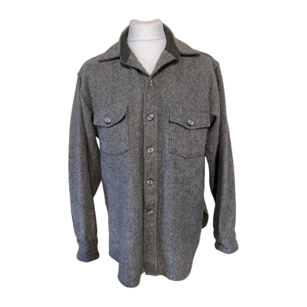 Men Vintage Wool shirt size L/XL - Image 6