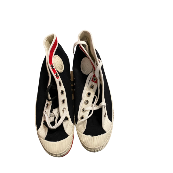 Classic Sneakers Black White and Red size 10 - Image 2