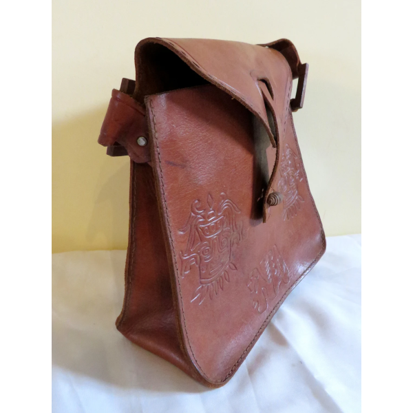 Vintage 60s/70s Mexican Leather bag - Image 5