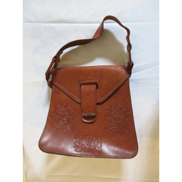 Vintage 60s/70s Mexican Leather bag - Image 8