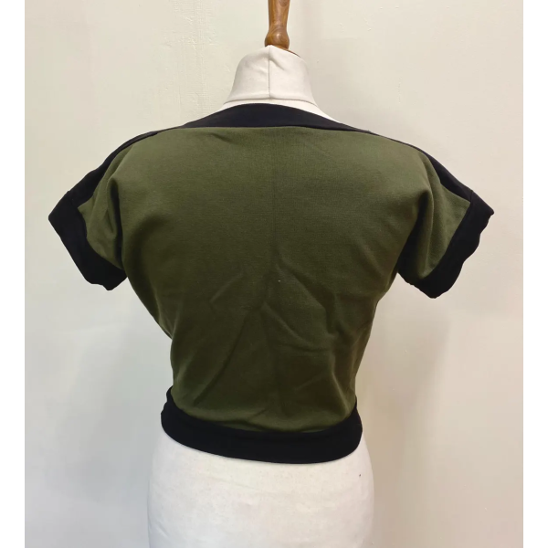 Green and Black Woman polo size M - Image 6