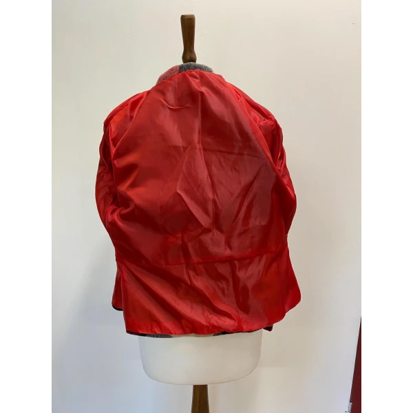 Red and Black Tartan Woman Jacket size S - Image 9