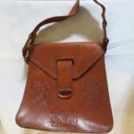 sac à main mexicain marron caramel vintage